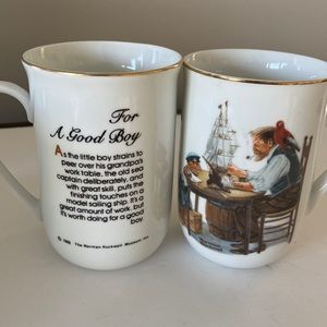 Pr. Norman Rockwell coffee cups